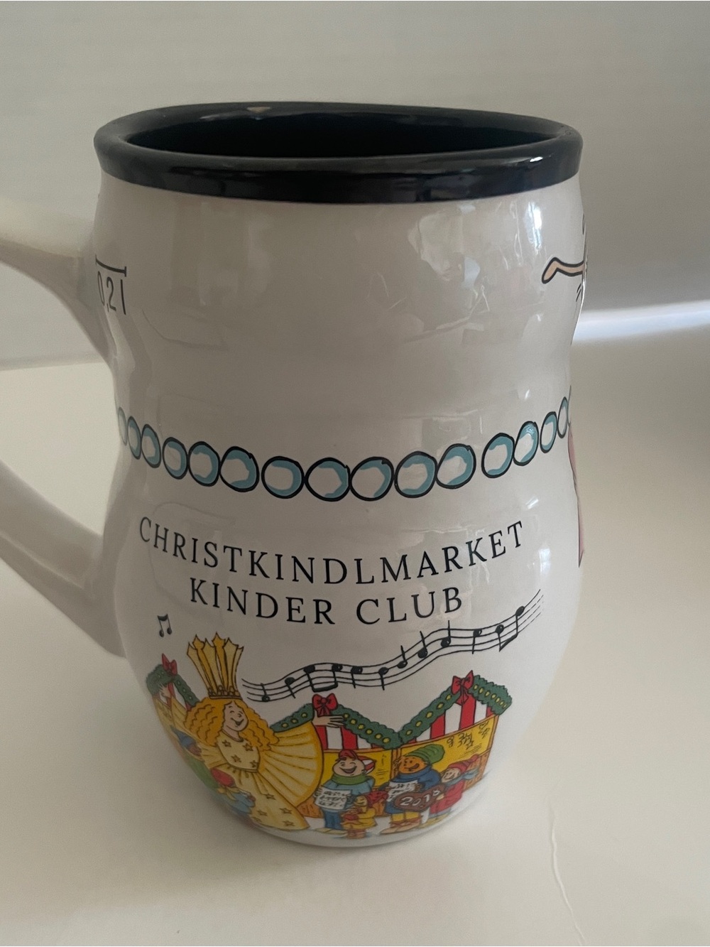 Christkindl Market Kindergarten Club Holiday Snowman Mug